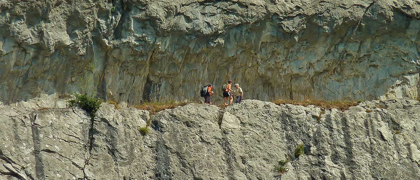 Chemin de la Mature: el camino tallado en la roca / Foto: Thierry Llansades (Flickr)