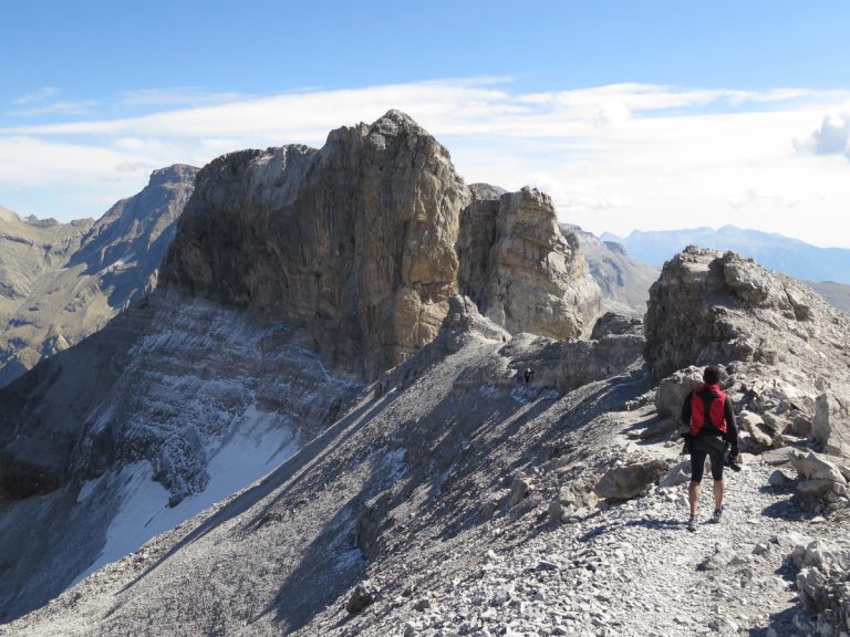Descenso del Taillón hacia la Brecha de Rolando. / Foto: Eduardo Azcona