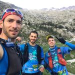 Xabi, Albert y Sergi durante su reto de enlazar las 3 cimas más importantes del Valle de Benasque: Aneto, Perdiguero y Posets en menos de 24 horas