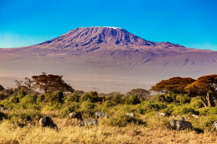 Vista del monte Kilimanjaro, fotografía a través de Unsplash