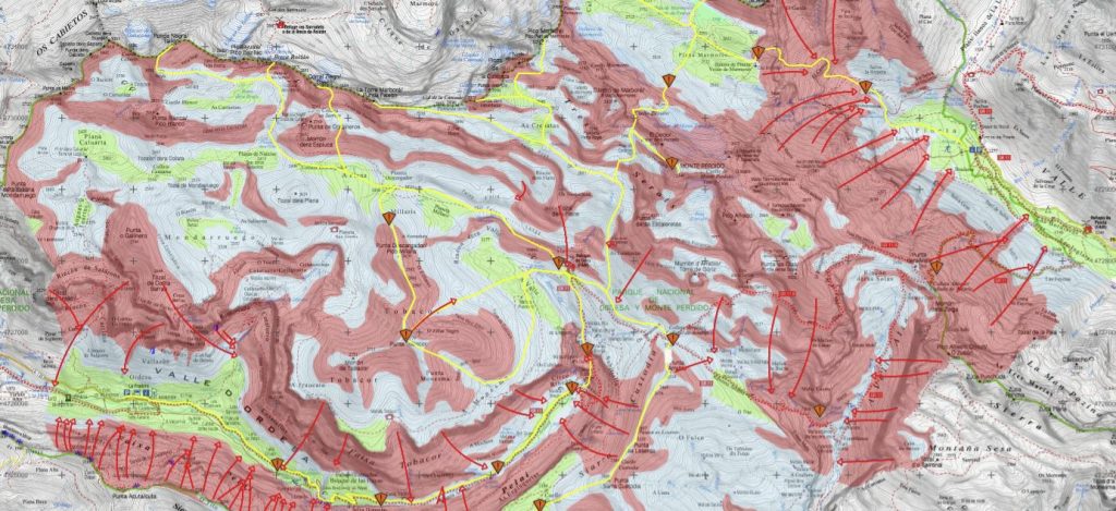 El macizo de Monte Perdido – Ordesa ya cuenta con cartografía ATES 