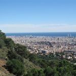 Vistas del Barcelona y el Mediterráneo, desde el collado del Portell. Foto Rafa López Martín
